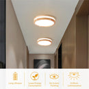 Axyaa Nordic Wooden Frame LED Ceiling Light for Living Room Bedroom