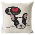 Dog Breed Cotton Linen Cushion Cover Set by Axyaa: Bull Terrier to Chihuahua & More