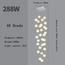 Axyaa Modern LED Stairs Chandelier for Dining Room Living Room Decor Lighting