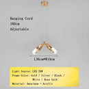 Axyaa Gold Ring LED Chandelier Pendant Lighting Fixture