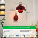 Axyaa LED Mushroom Wall Lamp for Bedroom Hotel Living Room Decor