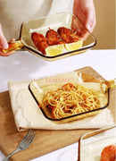 Axyaa Heat-Resistant Glass Plate & Creative Tableware Set