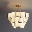 Axyaa Glass Pendant Chandelier for Home Villa Loft Lighting