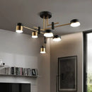 Axyaa Modern Nordic Black Gold LED Ceiling Chandelier