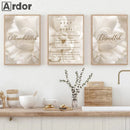 Axyaa Blooming Flower Ayat Al Kursi Canvas Print - Islamic Wall Art