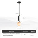 Axyaa Nordic Glass Ball Pendant Light