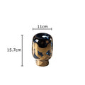 Axyaa Gold Crack Texture Glass Vase for Desk Decoration & Floral Arrangement