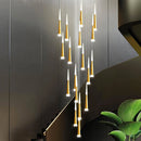 Axyaa Staircase Chandeliers Pendant Light Lamps Modern Home Decor LED Lights