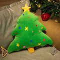Axyaa Christmas Tree Shape Throw Pillow Plush Doll for Children and Girls