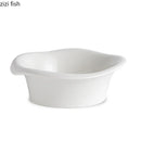 Axyaa Ceramic Edge Bowl Set for Serving, Soup, Salad, Fruit & Noodles