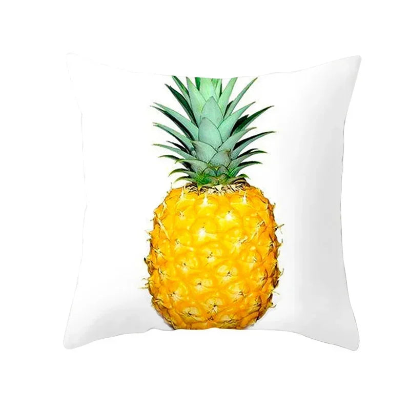 Pineapple Leaf Cushion Cover - Axyaa Summer Yellow Decor Pillowcase