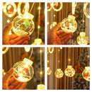 Axyaa Holiday LED String Lights Santa Decor Room Garland - USB Plug - New Year Christmas Decoration