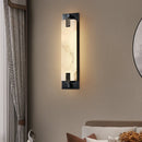 Axyaa Marble Brass LED Wall Lamp for Living Room Teahouse Hotel Bedroom