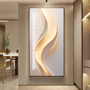 Axyaa Modern Abstract Mural Lamp Entrance Hanging Painting