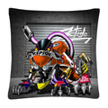 Axyaa Stunt Motorcycle Cartoon Soft Plush Cushion Cover Pillow Case
