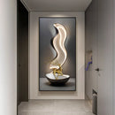 Axyaa Modern Abstract Luxury Wall Lamp for Foyer with Stone Running Light