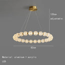 Axyaa Acrylic Ball Ring Pendant Chandelier LED Light for Home and Hospitality