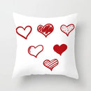 Axyaa Love Heart Cushion Cover for Living Room Sofa Valentine's Day Home Decor