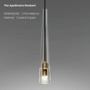 Axyaa Crystal Bedroom Chandelier - Elegant Pendant Light for Master Bedroom & Dining Room