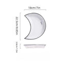 Axyaa Moon Shape Dinnerware Set: 5 Pieces for Flexible Plate Combination