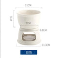 Axyaa Ceramic Chocolate Chafing Dish with Fork - Melting Mug Set