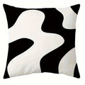 Axyaa Simple Black Line Printed Pillowcase for Living Room Sofa Chair, Home Decor