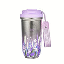Axyaa Sakura Titanium Thermal Water Bottle - Stainless Steel Vacuum Tumbler