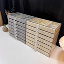 Axyaa 7-Layer Jewelry Organizer with Grids, Drawer, and Display Rack