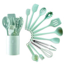 Axyaa Silicone Cooking Utensil Set Non-stick Kitchen Tools