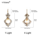 Retro Wooden Chandelier Pendant Light for Kitchen Dining Room by Axyaa