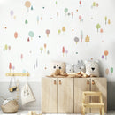 Nordic Trees Wall Sticker Set by Axyaa - Self-adhesive Art Mural Decals
