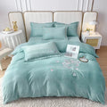 Axyaa Princess Style Embroidered Baby Fleece Four-Piece Quilt Cover, Large Size
