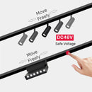 Axyaa LED Magnetic Track Light Dimmable Bluetooth Control Spot Lighting