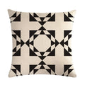 Axyaa Geometric Printed Linen Cushion Cover for Home Decoration 45x45cm