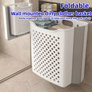 Axyaa Foldable Laundry Basket: Large Capacity Wall Mount Storage Bag for Clothes, Toys & Organizers