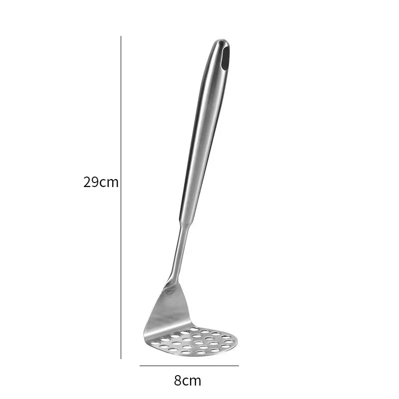 Axyaa Stainless Steel Food Crusher Manual Masher Potato Pumpkin Vegetable Tool Kitchen Accessories