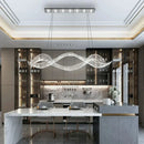 Axyaa Crystal Pendant Lamp: Elegant Luxury Dining Chandelier
