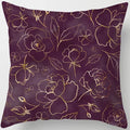 Axyaa Gold Geometric Flow Elements Pillow Case Cover Home Decor Accessories