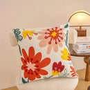 Axyaa Embroidered Floral Sofa Pillowcase Set, 45x45 Cushion Covers for Home Decor