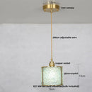 Axyaa Crystal Pendant Light: Luxury LED Copper Ceiling Lamp for Home Decor & Lighting