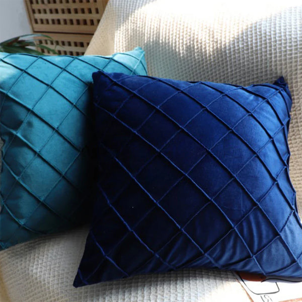 Axyaa Velvet Cushion Cover Set - Soft Nordic Throw Pillowcase for Home Decor