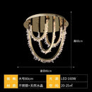 Axyaa Crystal LED Ceiling Light: Modern Designer Luxury Ceiling Lamp for Home Decoration