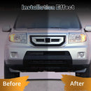 Axyaa Car Fog Lamps Honda Pilot Halogen Lights Daylights Headlights DRL 12V
