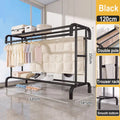 Axyaa Floor-to-Ceiling Coat Rack with Drying Hanger for Bedroom and Balcony