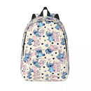 Axyaa Kids Backpack: Stitch Pink Angel School Daypack for Students.