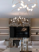 Axyaa Tulips Pendant Lights: Elegant Textured Lustre Flowers LED Dimmable Lamps