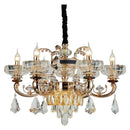Axyaa Jade Crystal Chandelier for European Style Living Room, Bedroom, and Dining Room
