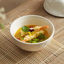 Axya Rock Texture Ceramic Soup Bowl with Lid - Restaurant Quality Dining Essential