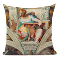 Michelangelo Genesis Mural Sofa Pillow Case by Axyaa - Renaissance Art Decoration