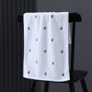 Axyaa Avocado Embroidered Cotton Towels: Soft, Thick, Non-Shedding for Bath Use